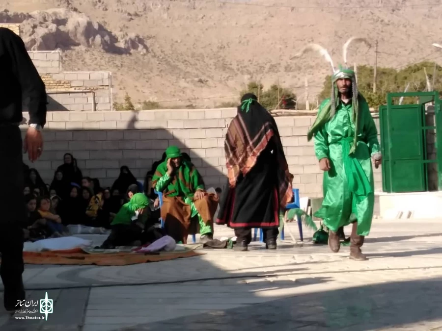 اجرای تعزیه مردمی در روستای «فنجان» بوانات  3