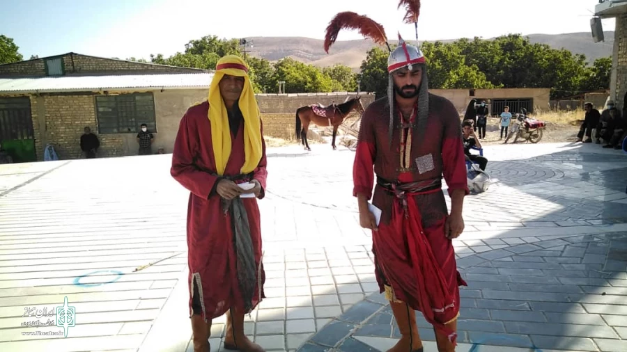 تعزیه مجلس علی اکبر (ع) و مجلس تعزیه ( حضرت عباس) در بوانات روستای فنجان اجرا شد 3